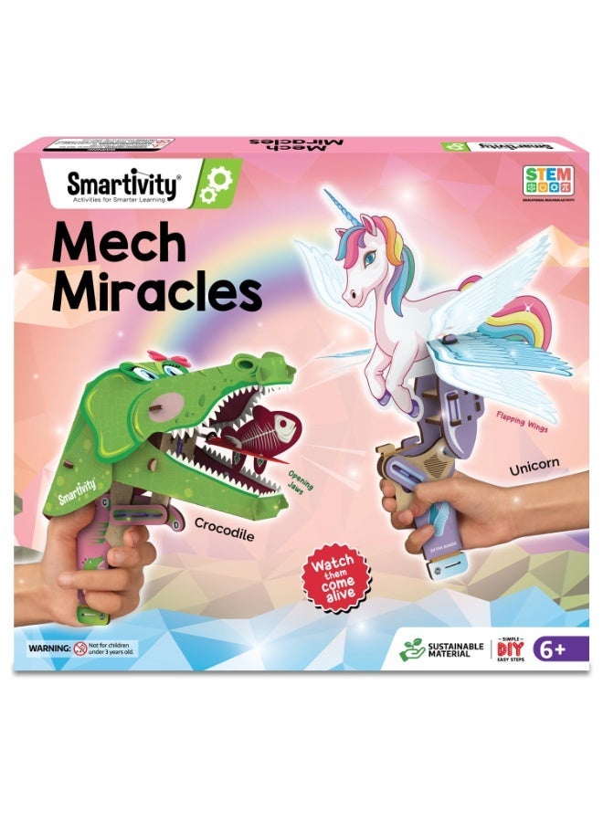 سمارتيفيتي حيوانات سمارتيفيتي 2 في 1 | وحيد القرن السحري والتمساح اللطيف | ألعاب للأطفال من 6 إلى 12 سنة | هدايا عيد ميلاد للأولاد والبنات | لعبة علمية تركيبية للأطفال من 6 إلى 12 سنة | لعبة تعليمية في مجالات العلوم والتكنولوجيا والهندسة والرياضيات - Image 1